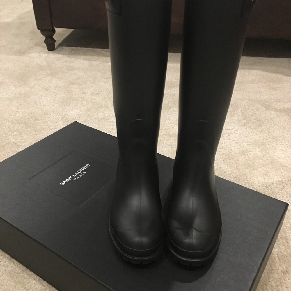 Saint Laurent rain boots